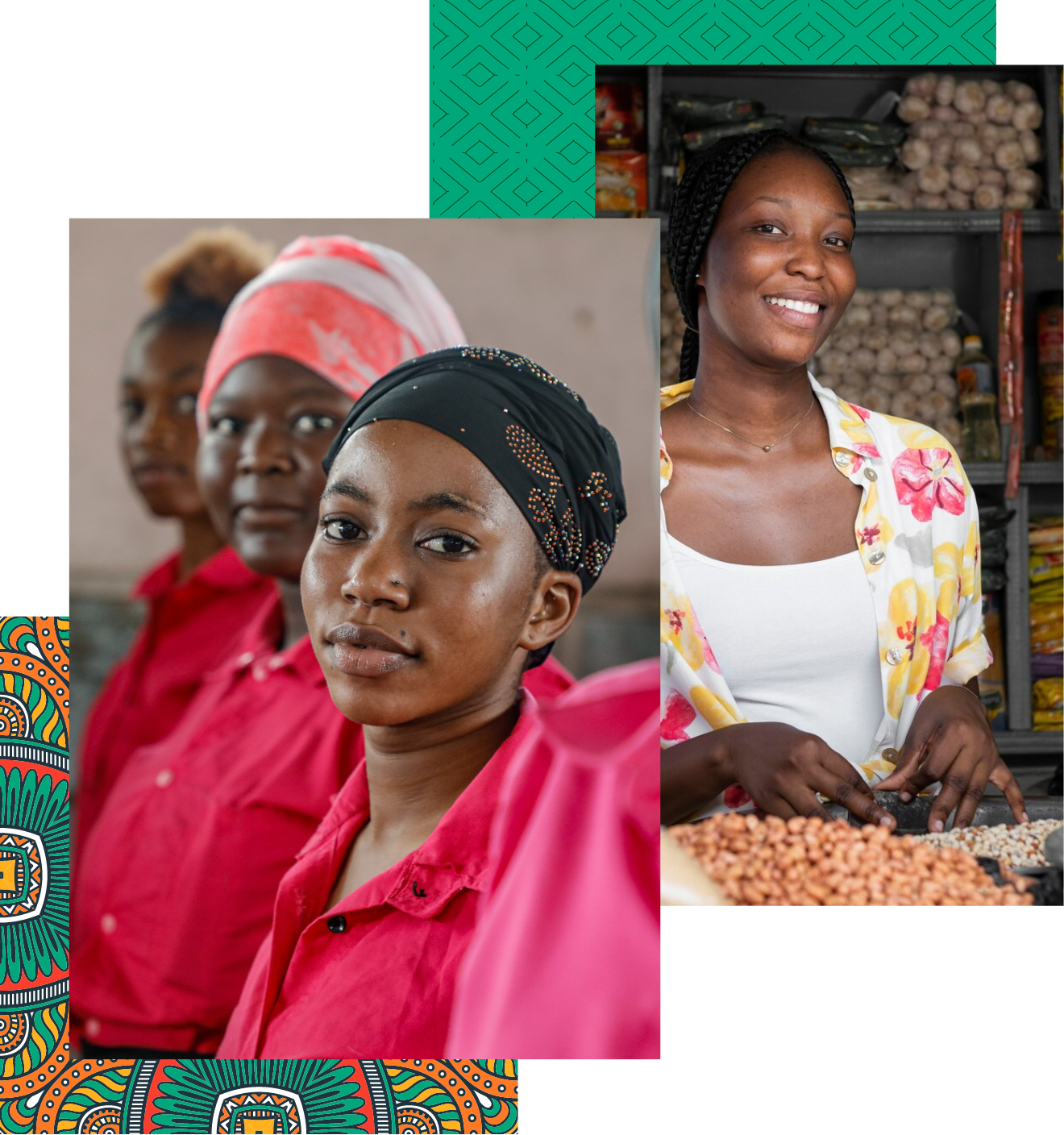 Photos mosaique de femmes